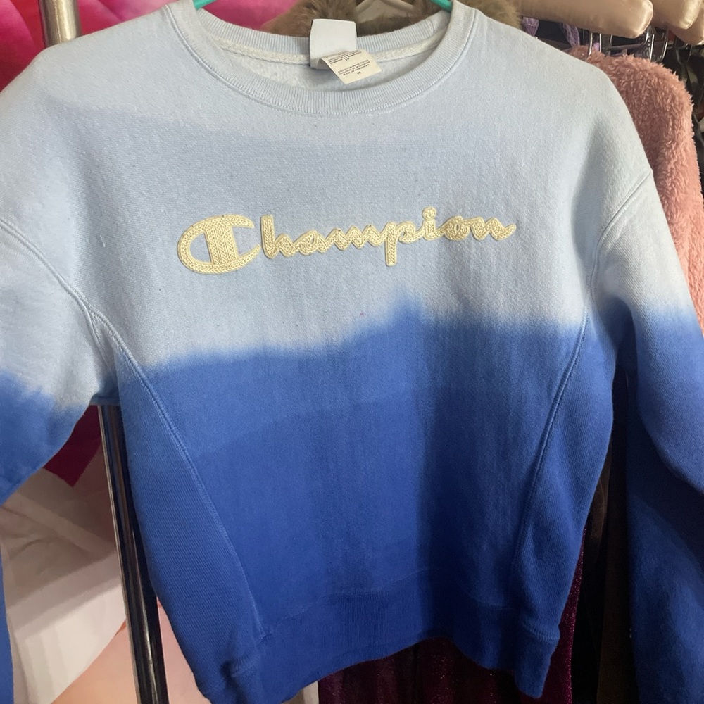 Champion Light Blue Reverse Weave Sweatshirt